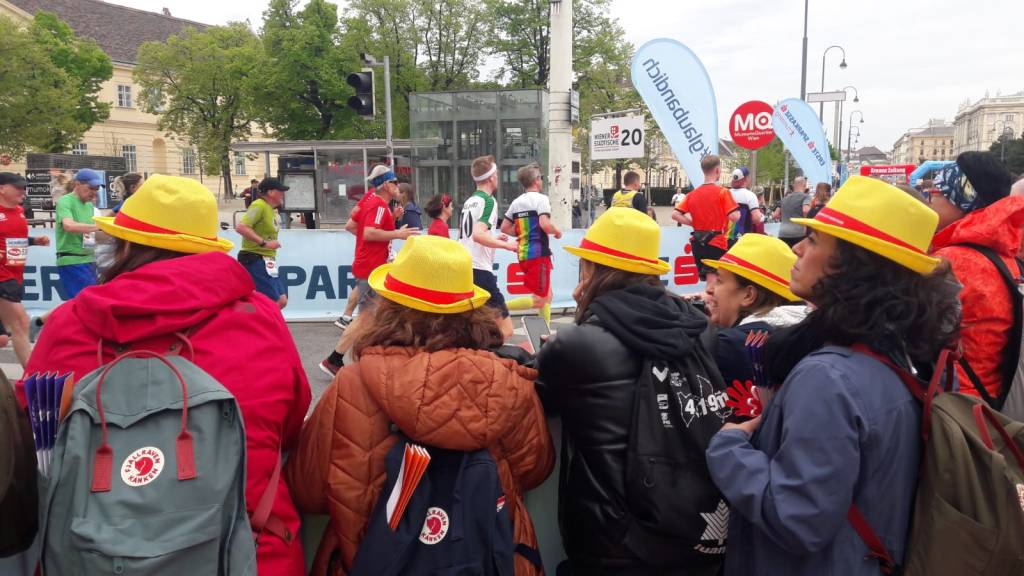 El kilómetro 20 del maratón de Viena