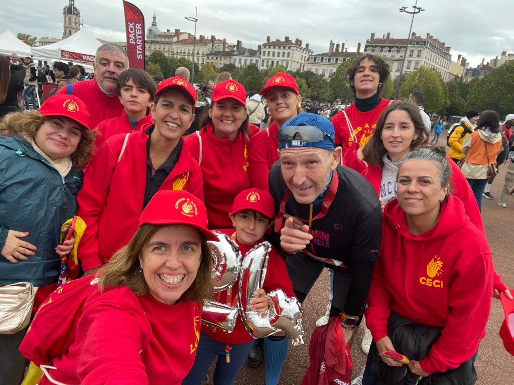 El maratón de Lyon: así lo correanimó la marea roja&nbsp;española